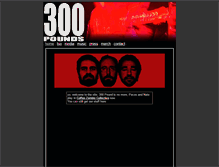 Tablet Screenshot of 300poundmusic.com